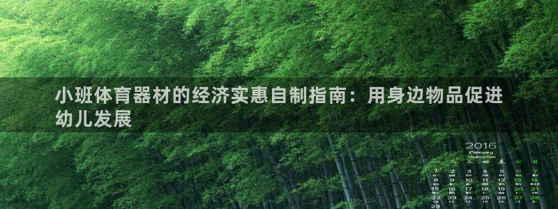 耀世娱乐官网网站：小班体育器材的经济实惠自制指南：用