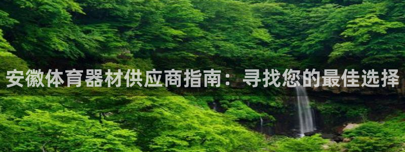 耀世平台下载：安徽体育器材供应商指南：寻找您的最佳选