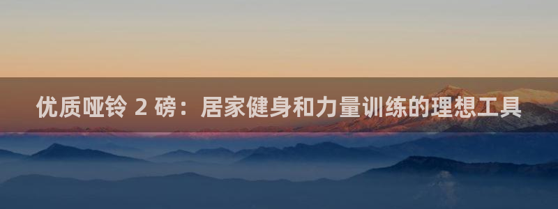 耀世娱乐登录注册不了：优质哑铃 2 磅：居家健身和力量训练的