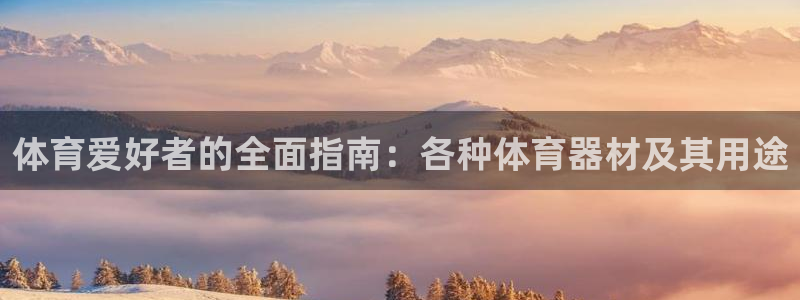 耀世娱乐官方网站：体育爱好者的全面指南：各种体育器材