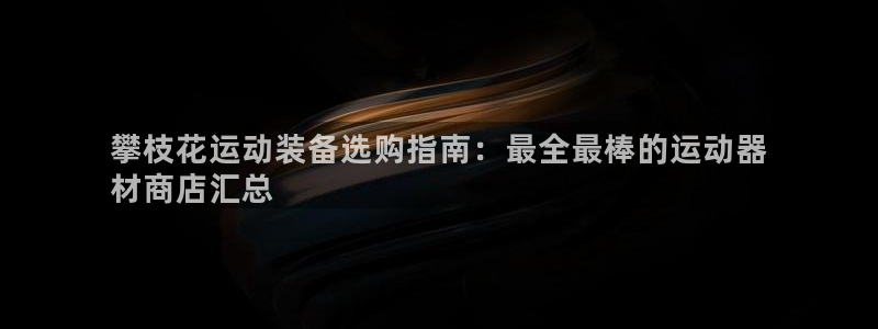 耀世平台代理多少钱一次：攀枝花运动装备选购指南：最全